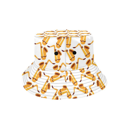 Saxophone Print Design LKS404 Unisex Bucket Hat