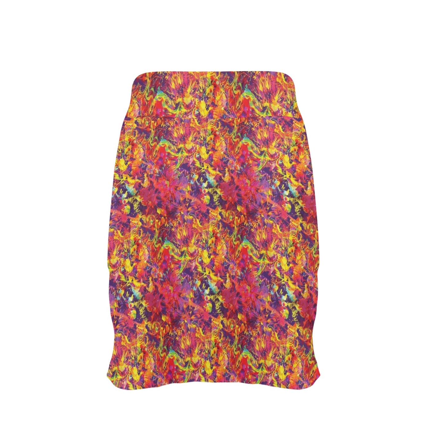 Splatter Print Design LKS303 17" Golf & Pickleball Skort with Pockets
