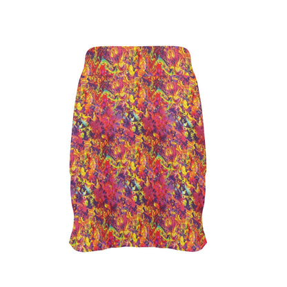 Splatter Print Design LKS303 17" Golf & Pickleball Skort with Pockets