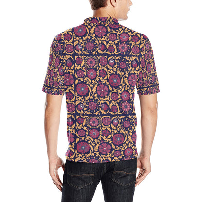 Suzani Print Design LKS303 Men Polo Shirt