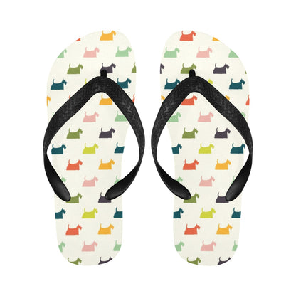 Scottish Terriers Print Design LKS305 Flip Flops