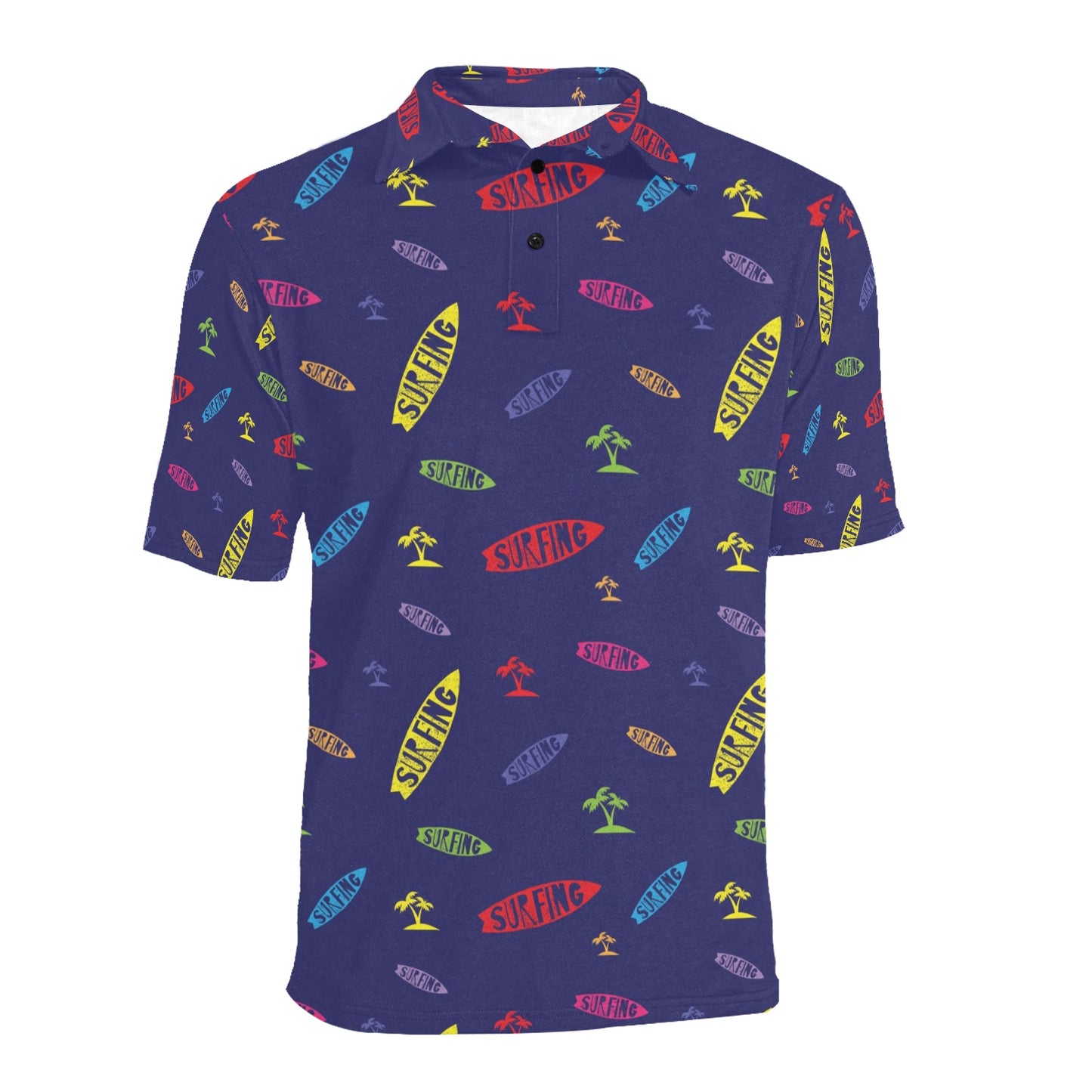 Surfboard Print Design LKS305 Men Polo Shirt