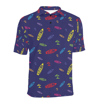 Surfboard Print Design LKS305 Men Polo Shirt