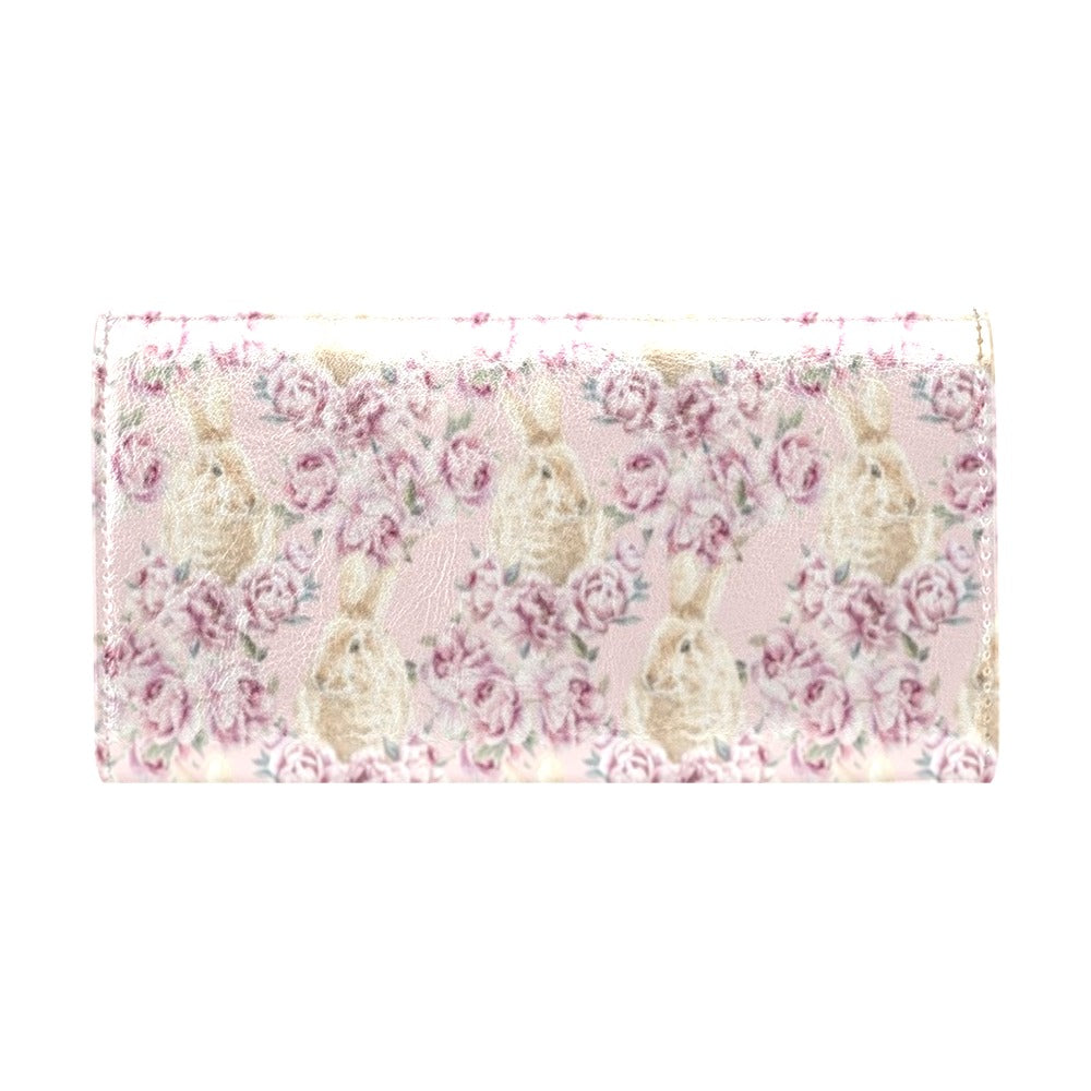 Rabbit Print Design LKS403 Women's Trifold Wallet
