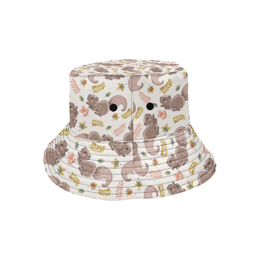 Squirrel Print Design LKS307 Unisex Bucket Hat