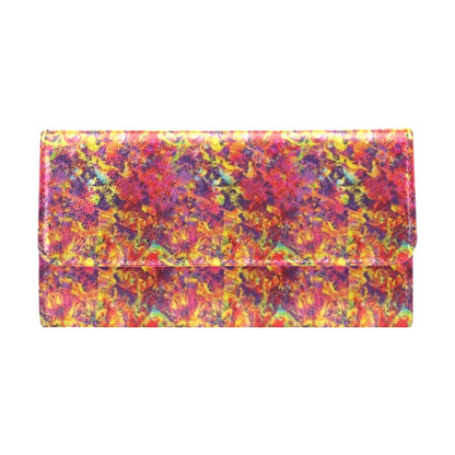 Splatter Print Design LKS303 Women's Trifold Wallet