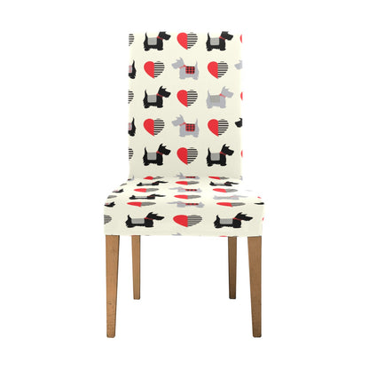 Scottish Terriers Print Design LKS3010 Dining Chair Slipcover