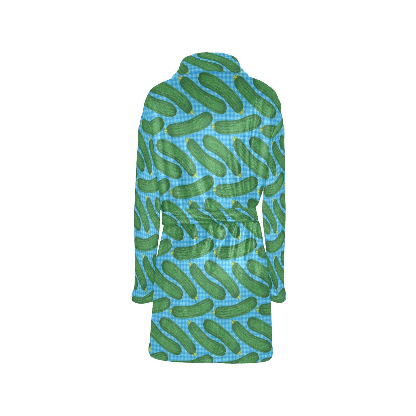Zucchini Print Design LKS301 Women's Fleece Robe
