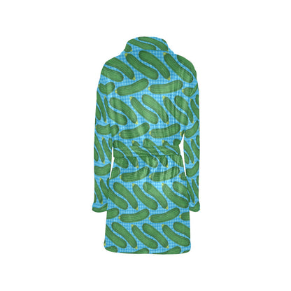Zucchini Print Design LKS301 Women's Fleece Robe