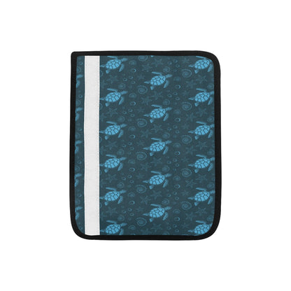 Sea Turtle Print Design LKS308 Car Seat Belt Cover