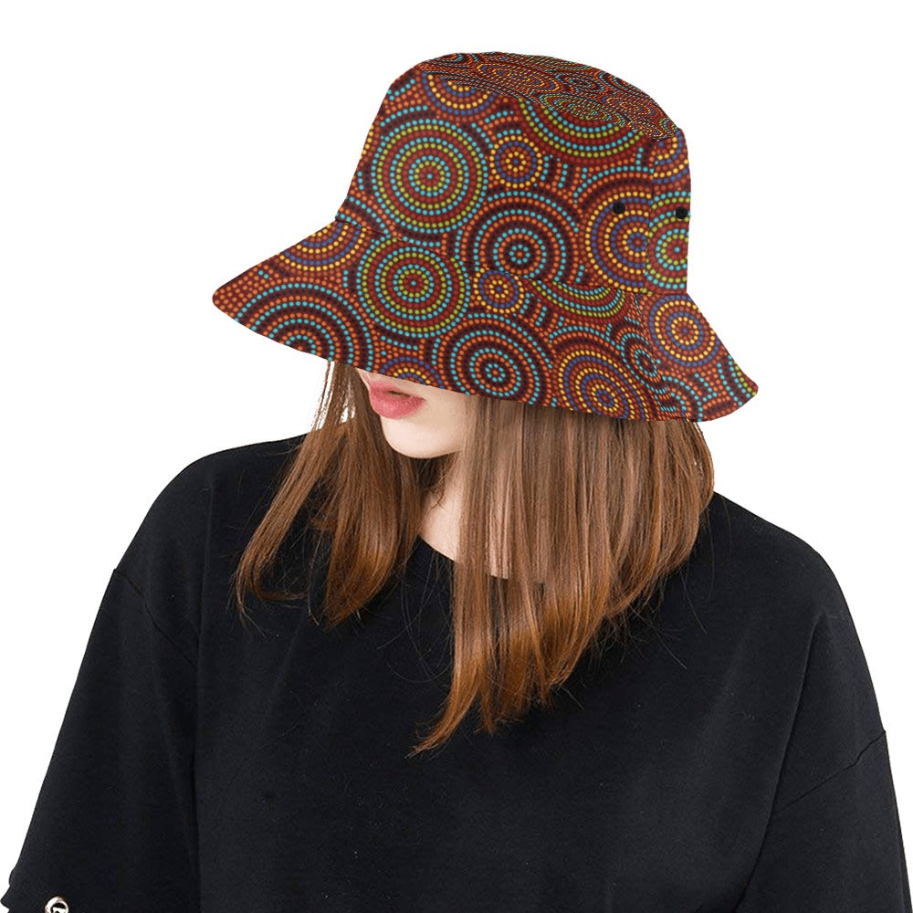 Aboriginal Print Design LKS403 Unisex Bucket Hat