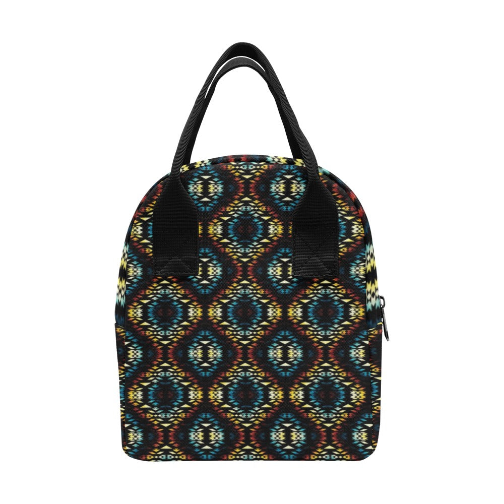 Tribal Pattern Print Design LKS309 Insulated Lunch Bag