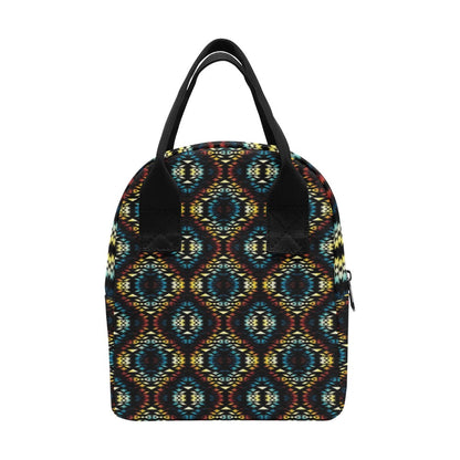 Tribal Pattern Print Design LKS309 Insulated Lunch Bag