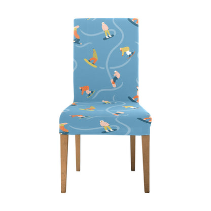 Snowboard Print Design LKS303 Dining Chair Slipcover