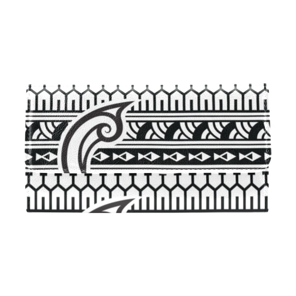 Samoan Style Print Design LKS305 Women's Trifold Wallet