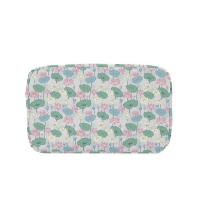 Water Lily Print Design LKS305 Insulated Lunch Bag