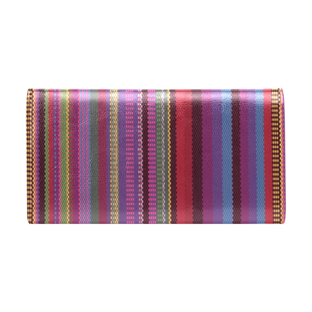 Serape Stripe Print Women's Trifold Wallet