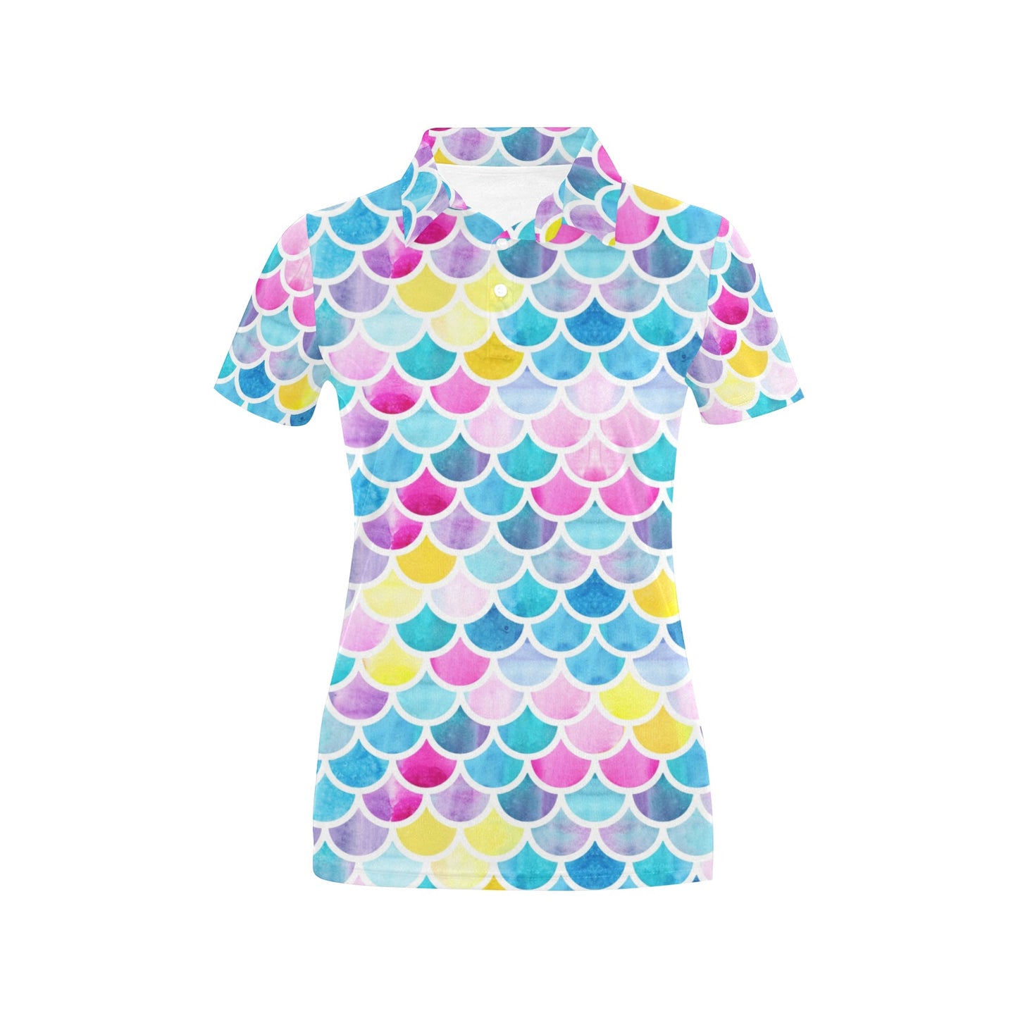 Scales Print Design LKS402 Women's Polo Shirt