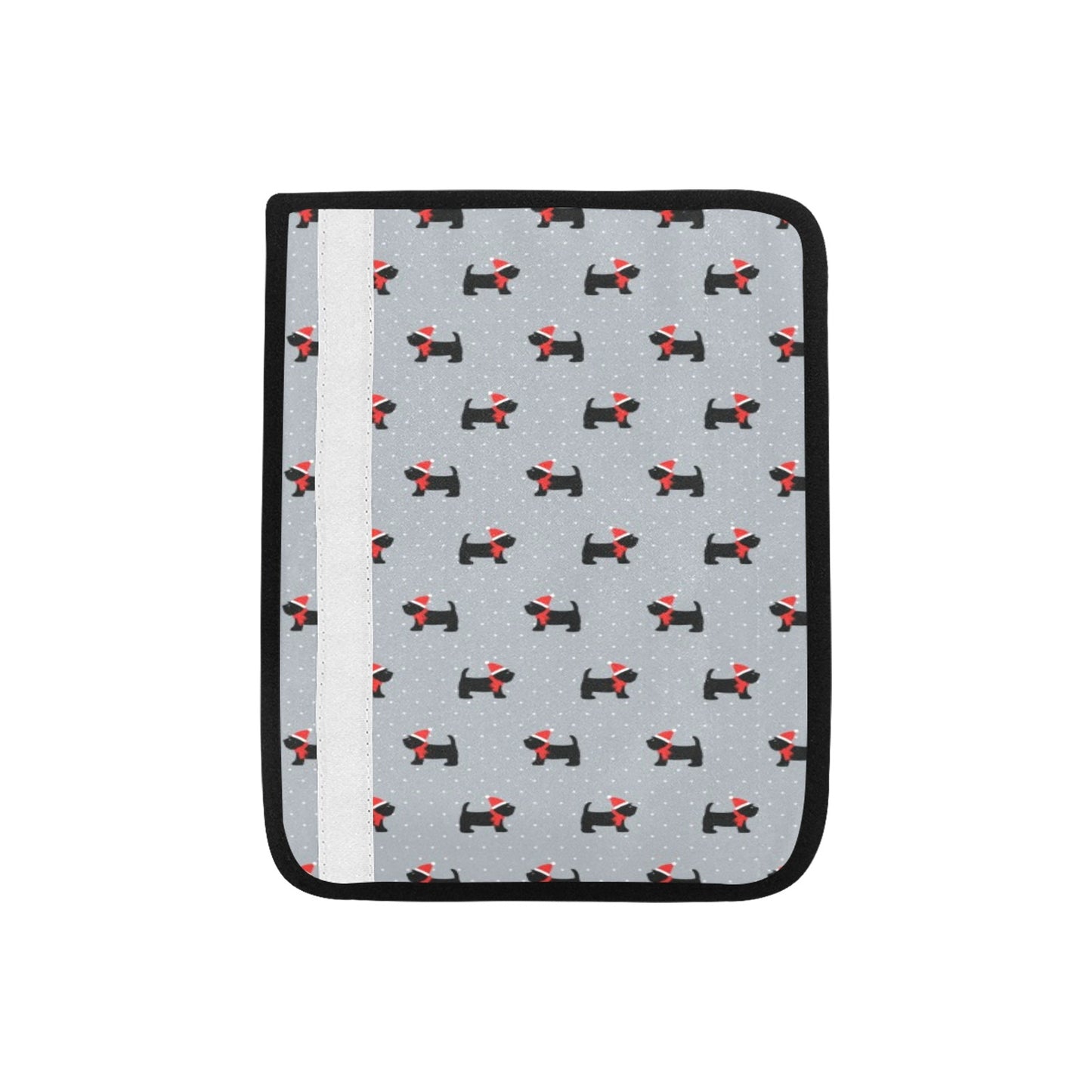 Scottish Christmas Themed Terriers Print Design LKS3018 Car Seat Belt Cover