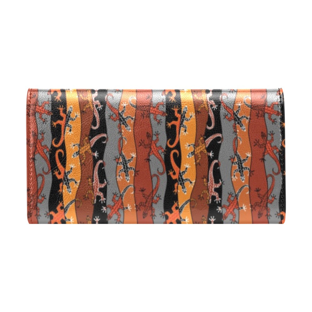 lizard Print Design LKS403 Women's Trifold Wallet
