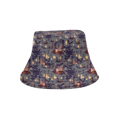 Creepy Graveyard Print Design LKS301 Unisex Bucket Hat