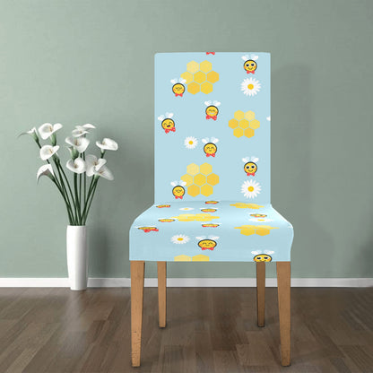 Bee Cute Print Design LKS304 Dining Chair Slipcover