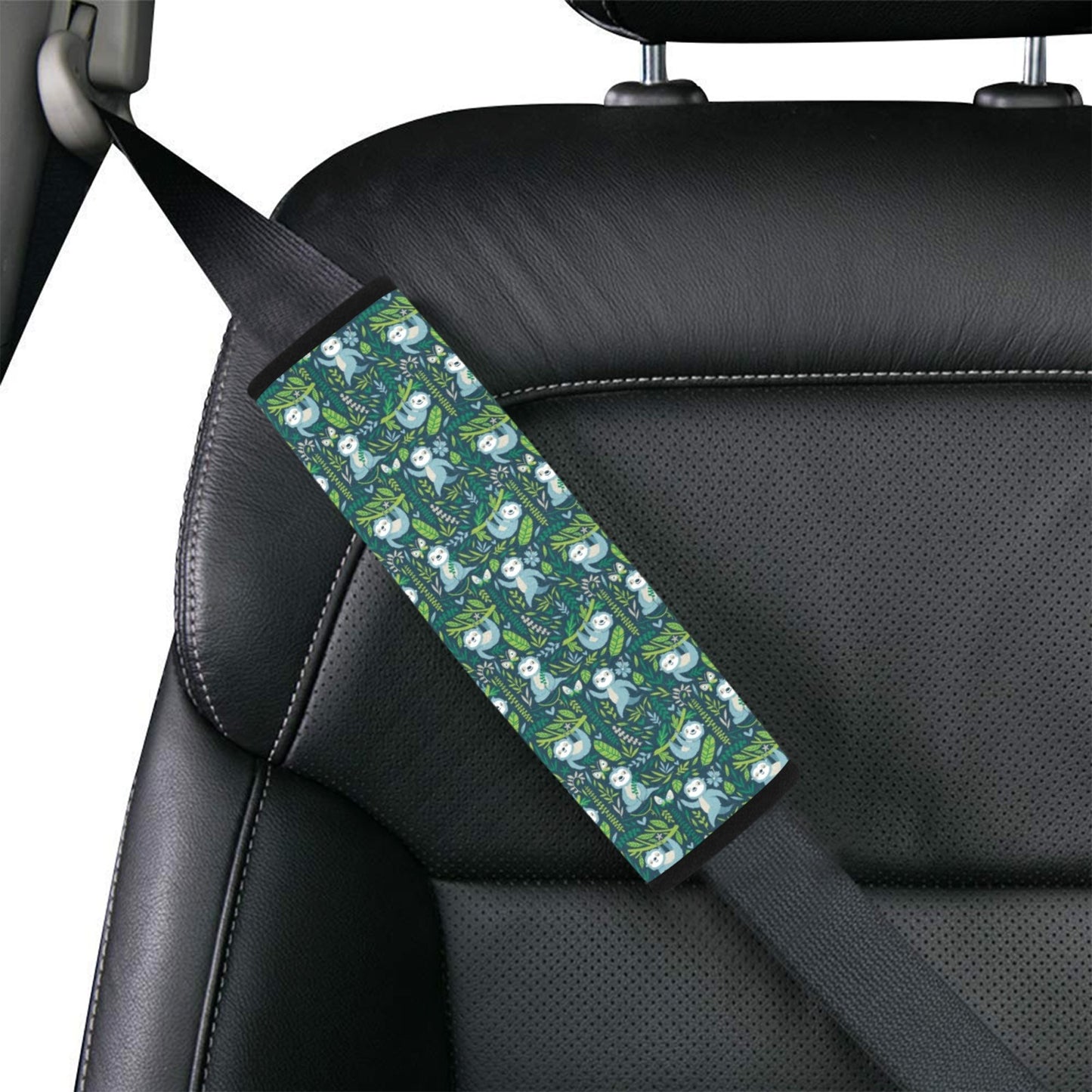 Sloth Print Design LKS304 Car Seat Belt Cover