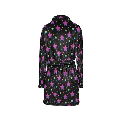 Star Print Design LKS305 Women's Fleece Robe