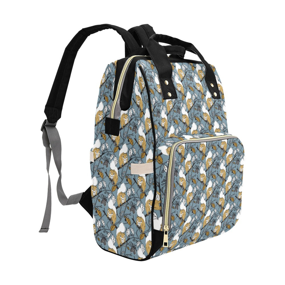 Squirrel Print Design LKS305 Diaper Bag Backpack
