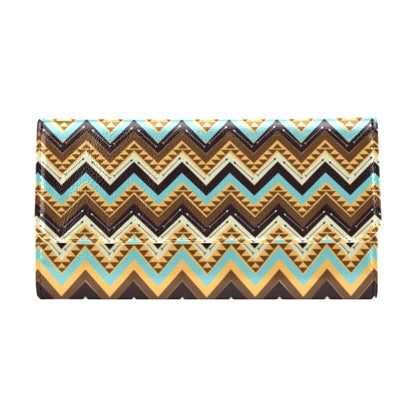 Southwest Pattern Print Design LKS301 Women's Trifold Wallet