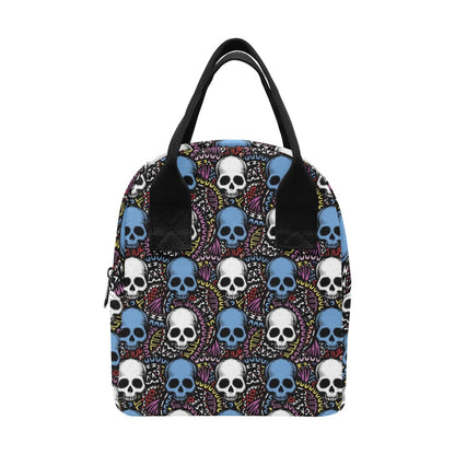 Skull Print Design LKS305 Insulated Lunch Bag