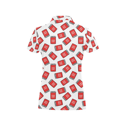 Bible Pattern Print Design 03 Women's Polo Shirt