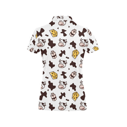 Cow Pattern Print Design 06 Women's Polo Shirt