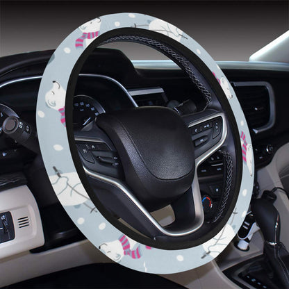 Ski Print Design LKS307 Steering Wheel Cover with Elastic Edge