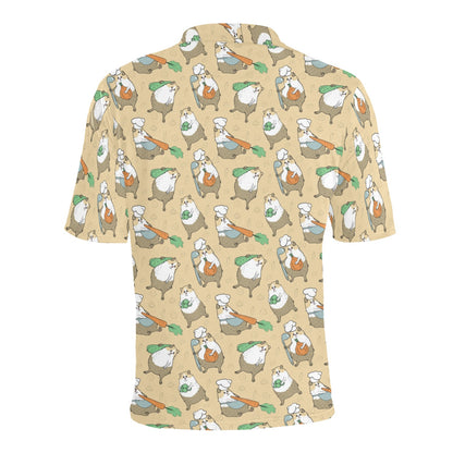 Guinea Pig Print Design LKS401 Men Polo Shirt