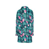 Summer Floral Print Design LKS301 Women's Fleece Robe