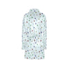 Safety Pin Print Design LKS303 Women's Fleece Robe