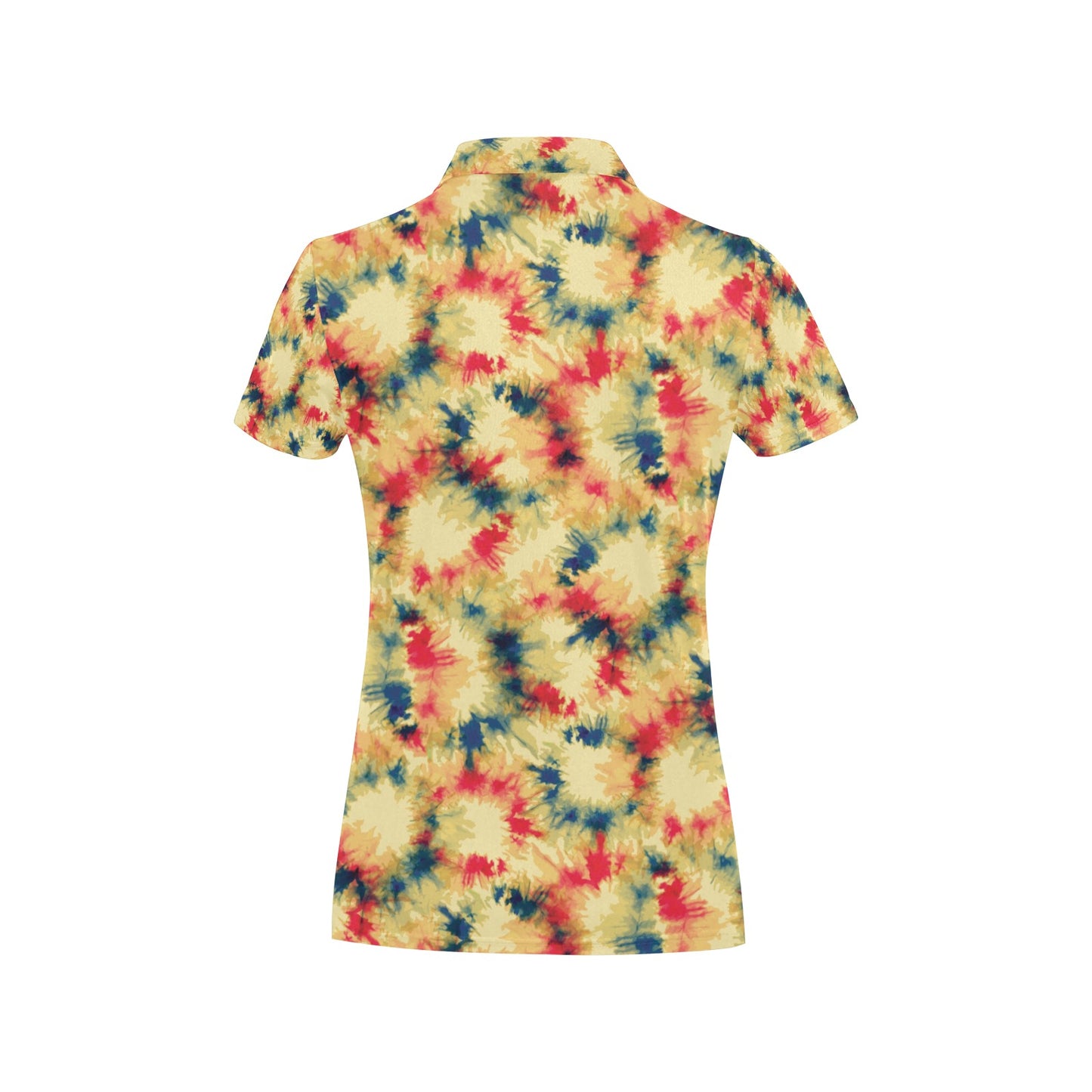 Tie Dye Print Design LKS302 Women's Polo Shirt