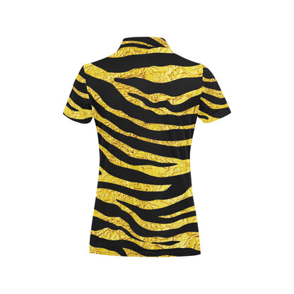 zebra Gold Women's Polo Shirt