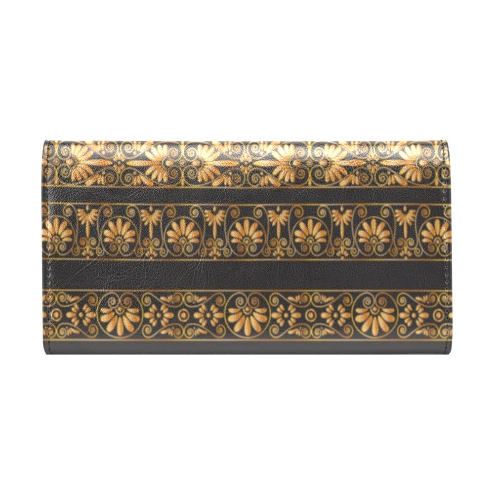 Ancient Greek Print Design LKS303 Women's Trifold Wallet