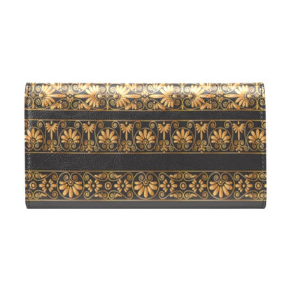 Ancient Greek Print Design LKS303 Women's Trifold Wallet