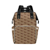 Horse Brown Print Design LKS307 Diaper Bag Backpack