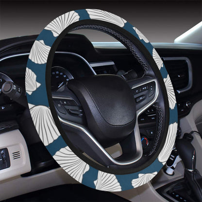 Seashell Print Design LKS3012 Steering Wheel Cover with Elastic Edge