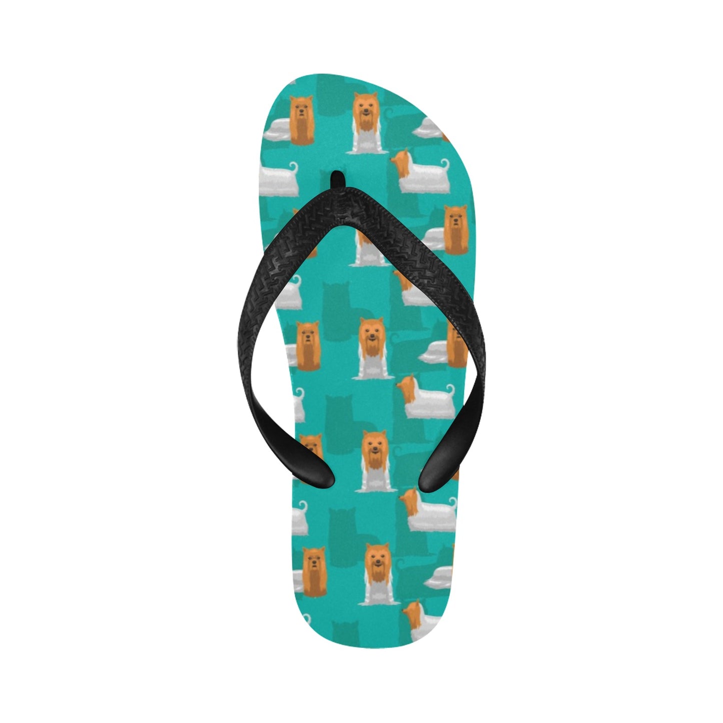 Silky Terriers Print Design LKS301 Flip Flops