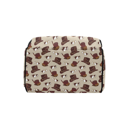 Steampunk Hat Print Design LKS301 Diaper Bag Backpack