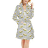 Sandwich Print Design LKS304 Women's Fleece Robe