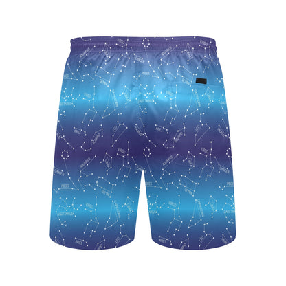 Virgo Print Design LKS302 Men's Swim Trunks Beach Shorts