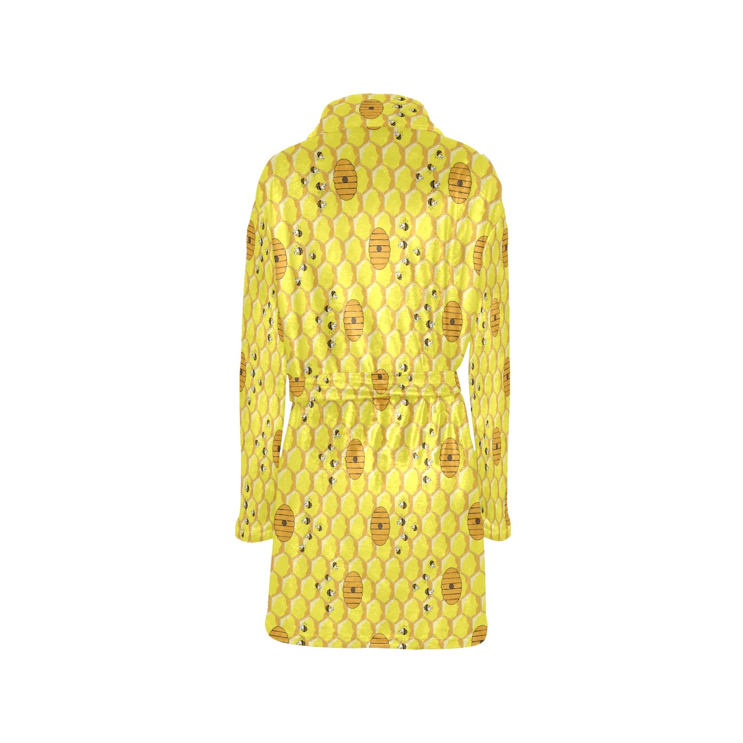 Honey Bee Print Design LKS303 Women's Fleece Robe