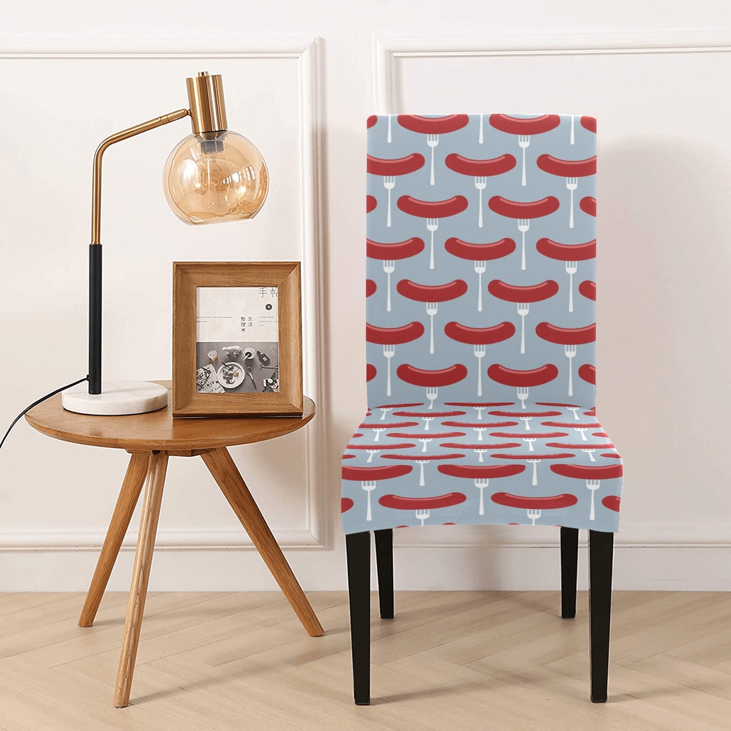 Sausage Print Design LKS301 Dining Chair Slipcover