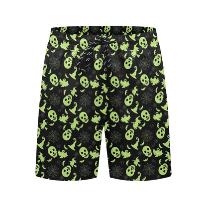 Witch Halloween Print Design LKS306 Men's Swim Trunks Beach Shorts